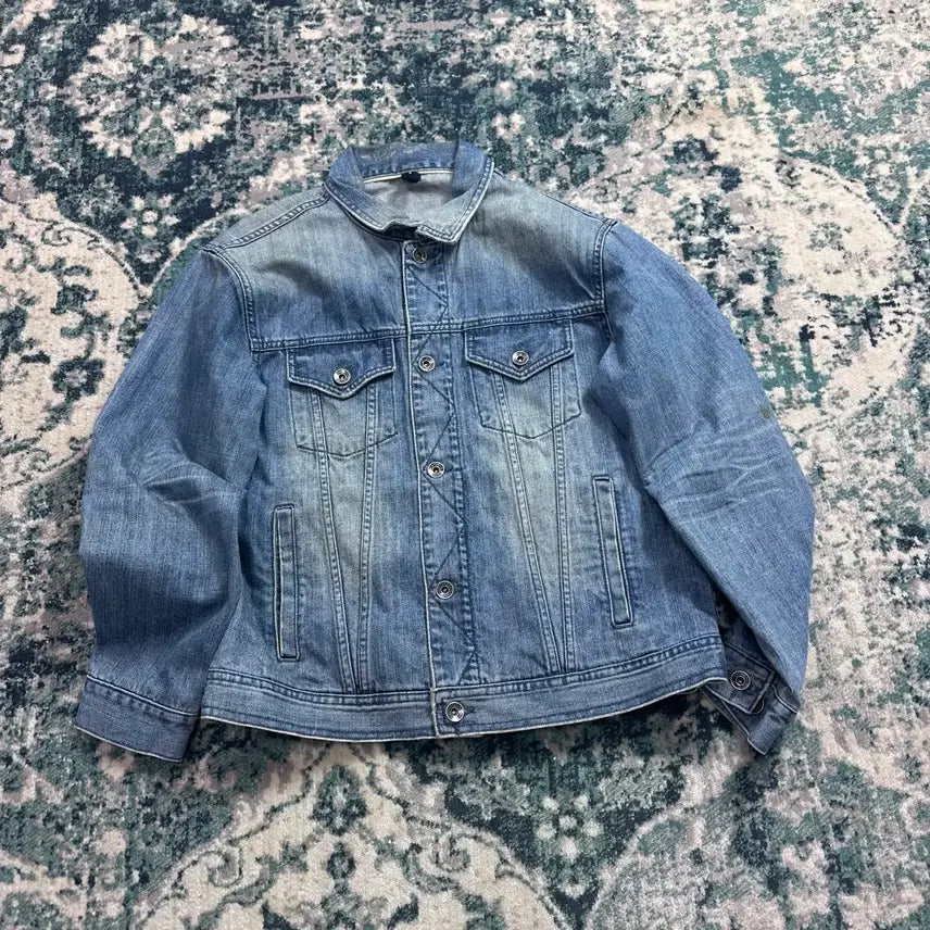 [BUNJANG] Sieries Selves Denim Trucker Jacket (M) / 시리즈 셀비즈 데님 트러커 자켓 (M)