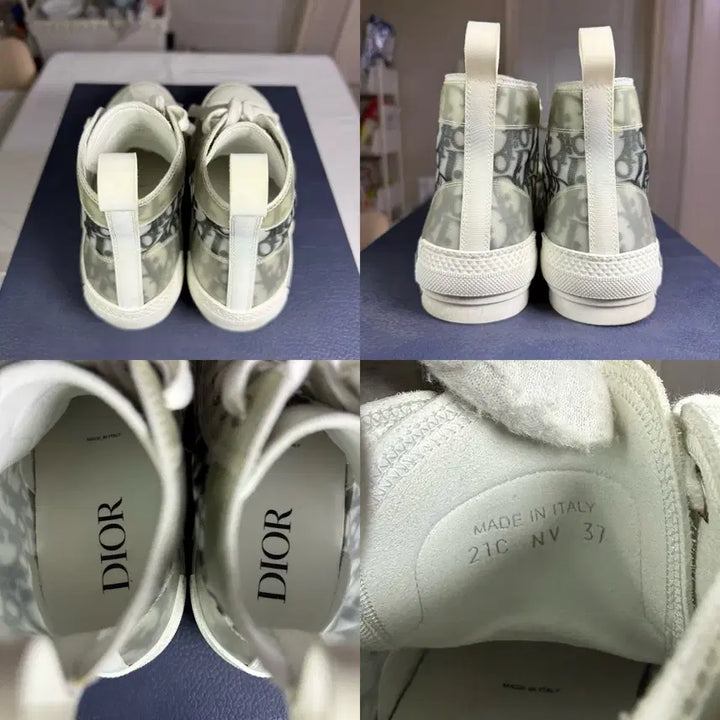 [SOLD OUT] [37사이즈]디올 B23 오블리크 캔버스 하이탑 스니커즈
