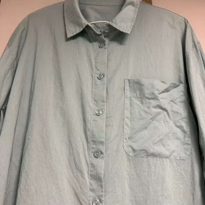[BUNJANG] Designer Mint Cotton Shirt / 디자이너 민트 면 셔츠 88사이즈 (556677가능)