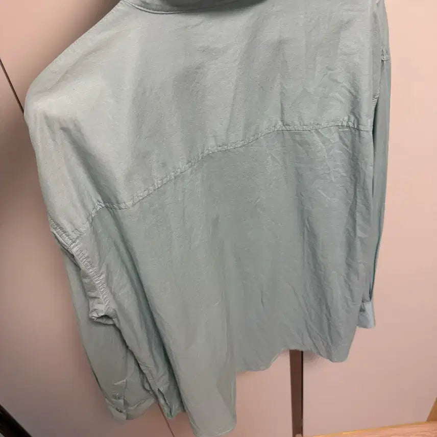 [BUNJANG] Designer Mint Cotton Shirt / 디자이너 민트 면 셔츠 88사이즈 (556677가능)