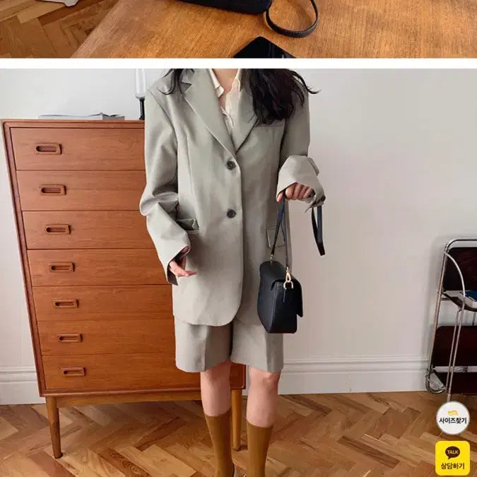 [BUNJANG] From Beginning Oversized Suit Jacket / 프롬비기닝 셋업수트 오버핏자켓 빈티지 모리걸 에프터먼데이 메이비베이비