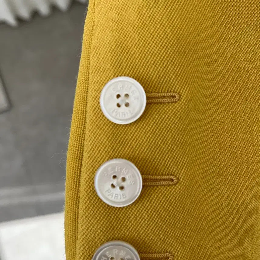 [BUNJANG] Hermes Yellow Wool Blazer 44 / 에르메스 옐로우 울 블레이저 44