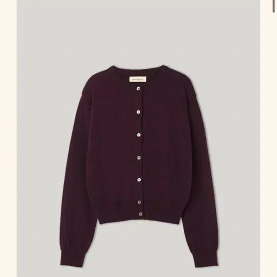 [BUNJANG] Smooth Mood Grape Burgundy Cardigan / 스무드무드 그레이프 버건디 가디건