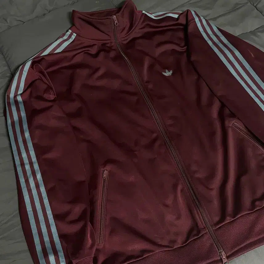 [BUNJANG] Adidas Beckenbauer Track Jacket Maroon / 아디다스 바켄바우어 트랙 자켓 마룬