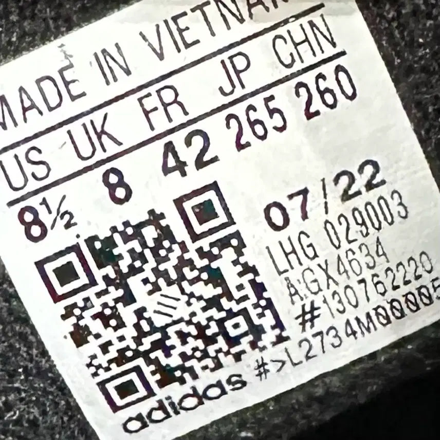 [BUNJANG] Adidas Triple Black Sneakers / 265) 아디다스 운동화 남성 남자 신발 아디 2000 트리플 블랙