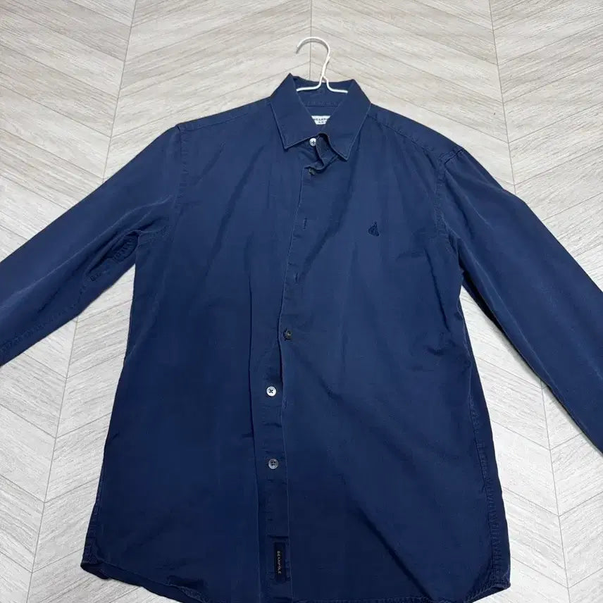 [BUNJANG] Beanpole Slim Fit Navy Shirt (Size 100) / 빈폴 슬림핏 네이비 셔츠 100