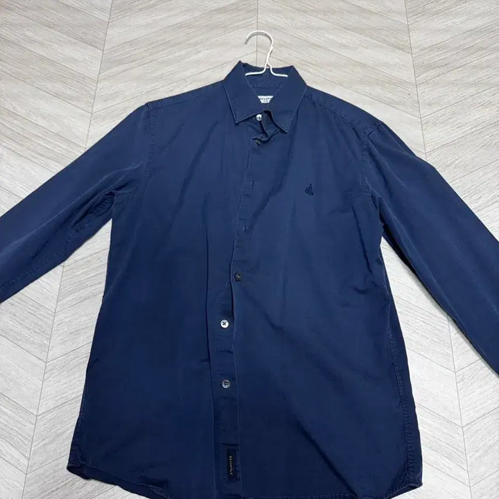 [BUNJANG] Beanpole Slim Fit Navy Shirt (Size 100) / 빈폴 슬림핏 네이비 셔츠 100