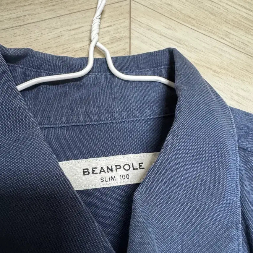 [BUNJANG] Beanpole Slim Fit Navy Shirt (Size 100) / 빈폴 슬림핏 네이비 셔츠 100