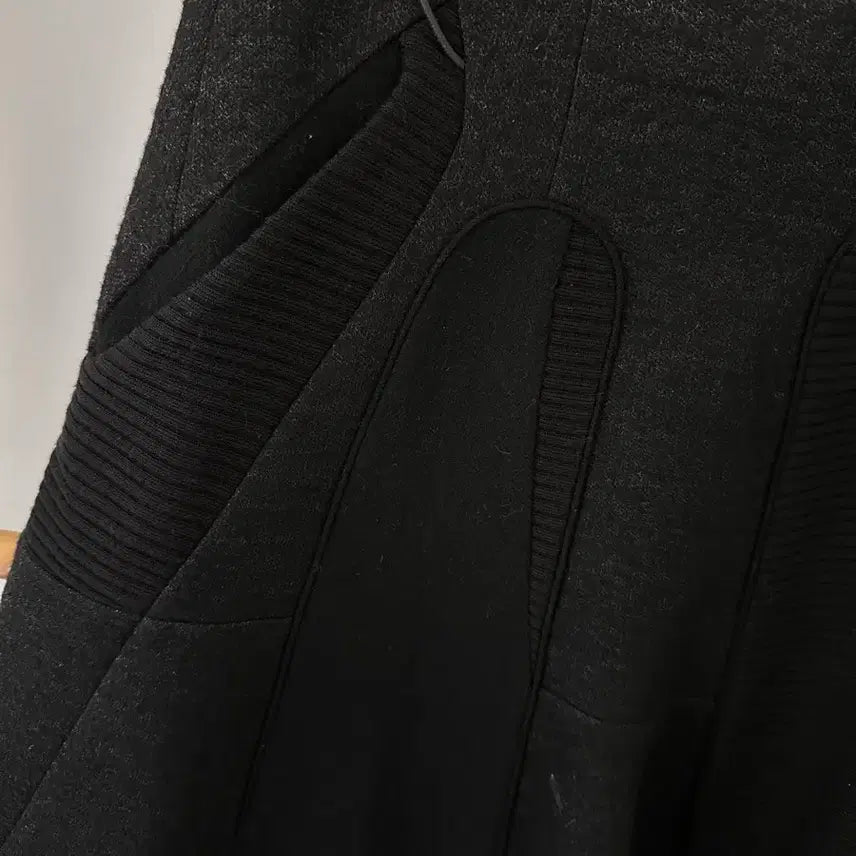 [BUNJANG] Time Charcoal Gray Wool Mini Skirt / 한섬)타임 울 차콜그레이 미니스커트
