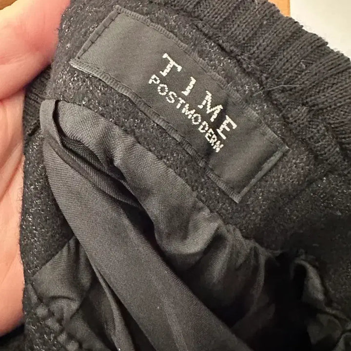 [BUNJANG] Time Charcoal Gray Wool Mini Skirt / 한섬)타임 울 차콜그레이 미니스커트