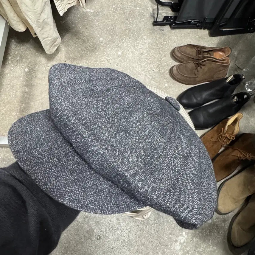 [BUNJANG] Mr. Fatman Linen Gasket Cap Hat (L) / 미스터팻맨 린넨 가스켓 캡 모자 L사이즈