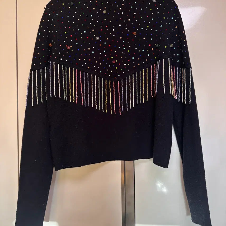 [BUNJANG] ZARA Beaded Fringe Sweater / [ZARA]자라 비즈 프린지 스웨터
