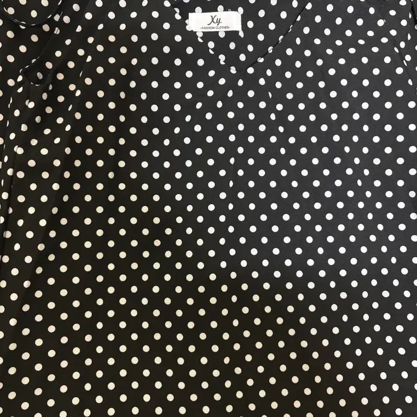 [BUNJANG] Dot Pattern Maxi Dress / 도트 나시 롱 원피스(새상품)