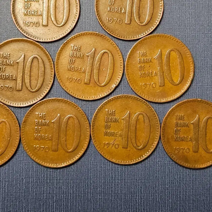 [BUNJANG] 1970년10원적동화 극미품10점 / 1970년10원적동화 극미품10점