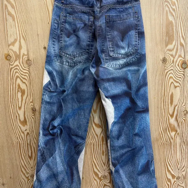 [BUNJANG] Typingmistake Digital Printing Denim Pants / 타이핑미스테이크 디지털 프린팅 데님 팬츠