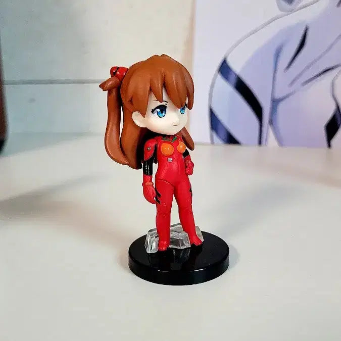 [BUNJANG] Evangelion Asuka Deformed Mini Figure / 레어 에반게리온 아스카 디포르메 미니 피규어
