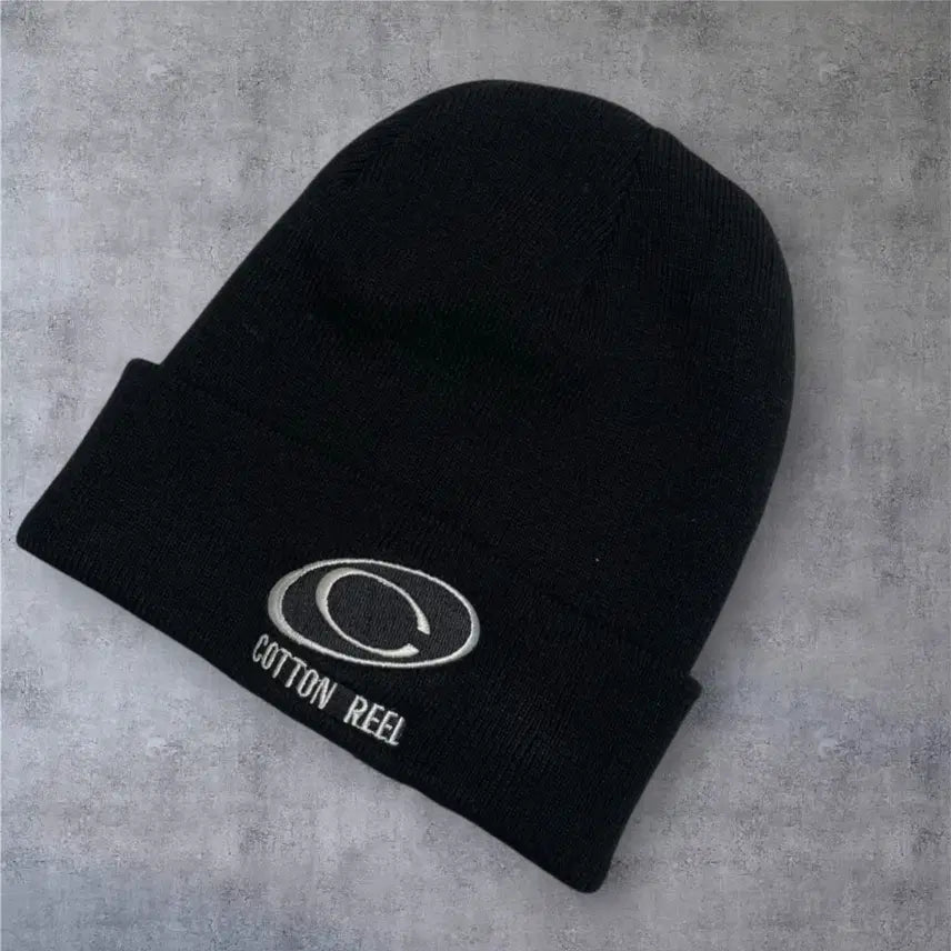 [BUNJANG] Indian Embroidery Black Knit Beanie / 인디언 자수 블랙 니트 비니 FREE