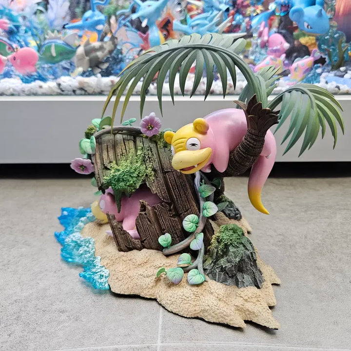[BUNJANG] Raven Studio Slowpoke Beach Diorama Figure / 포켓몬스터 스케일월드 레진 Raven Studio 야돈 해변 디오라마