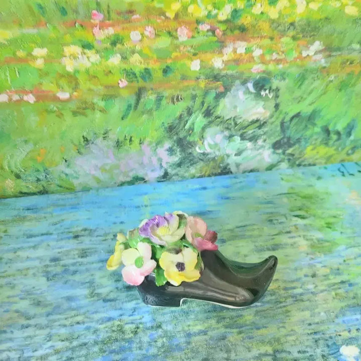 [BUNJANG] Denton Flower Design Boots / 덴톤 신발 꽃포지