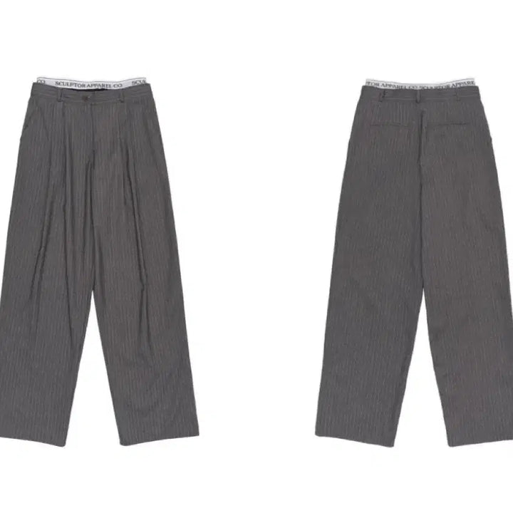 [BUNJANG] Sculptor Stripe Low-Rise Slacks Pants / (제니바지)스컬프터 스트라이프 로우라이즈 슬랙스