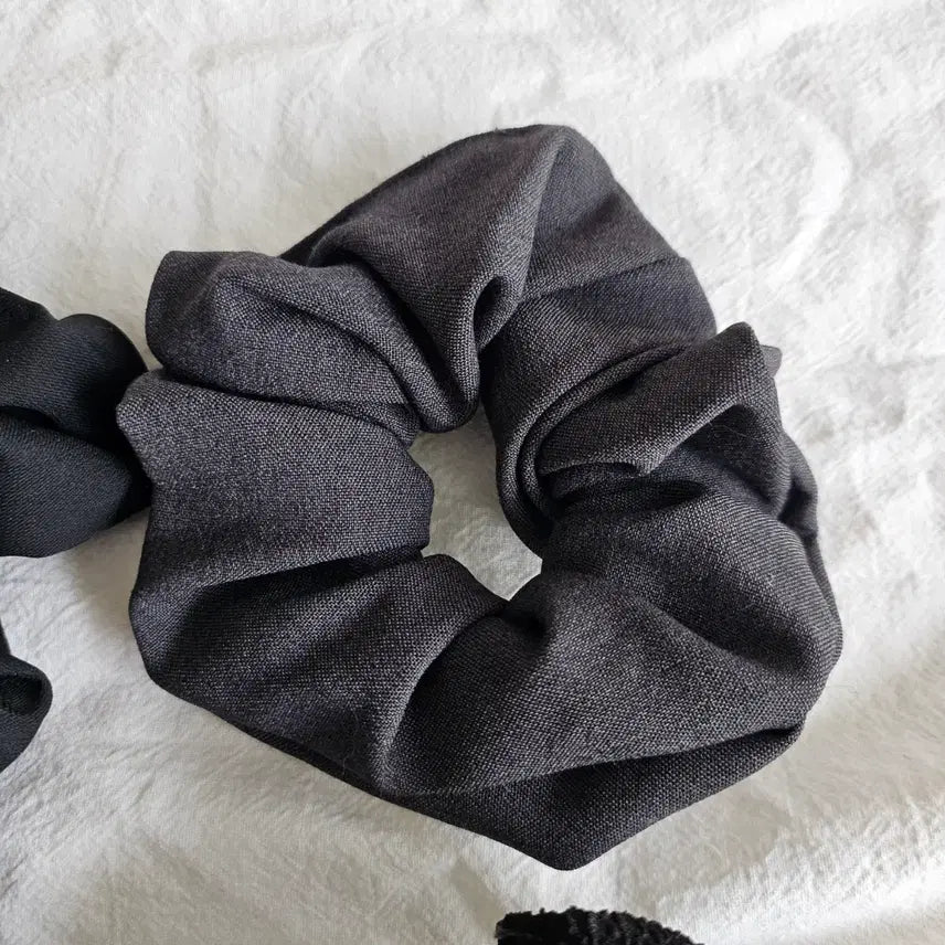 [SOLD OUT] (새상품) 블랙 곱창밴드 스크런치