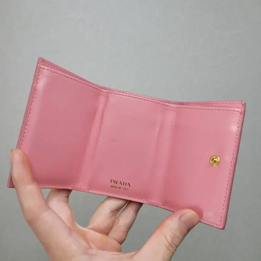 [BUNJANG] Prada Vitello Mini Trifold Card Wallet / (풀구성)프라다 비텔로 미니 3단 카드지갑