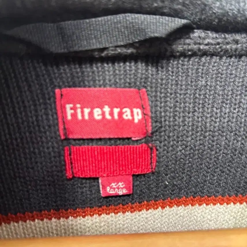 [BUNJANG] Firetrap Striped Hooded Knit XL / Firetrap 스트라이프 후드 니트 XL