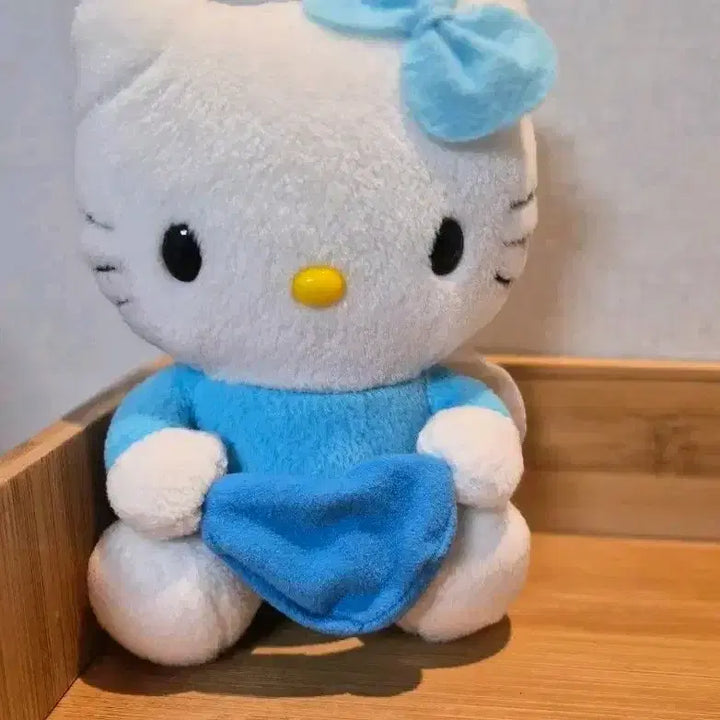 [BUNJANG] Vintage Blue Heart Angel Kitty / 고전 블루 하트 천사키티