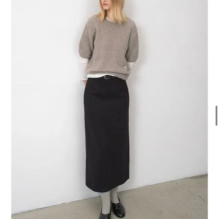 [BUNJANG] Atelier Nine Wool Long Skirt / 아틀리에 나인 스커트