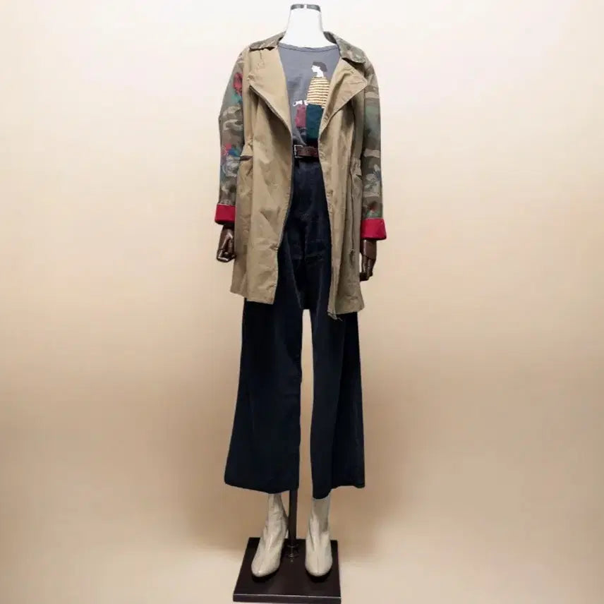 [BUNJANG] Unique Camouflage Patchwork Field Jacket / 유니크 야상