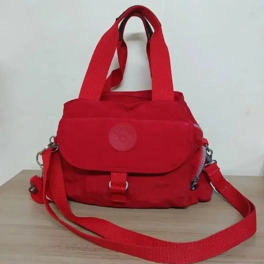 [BUNJANG] Kipling Nylon Crossbody Shoulder Bag - Red / 여성 키플링 크로스백, 숄더백