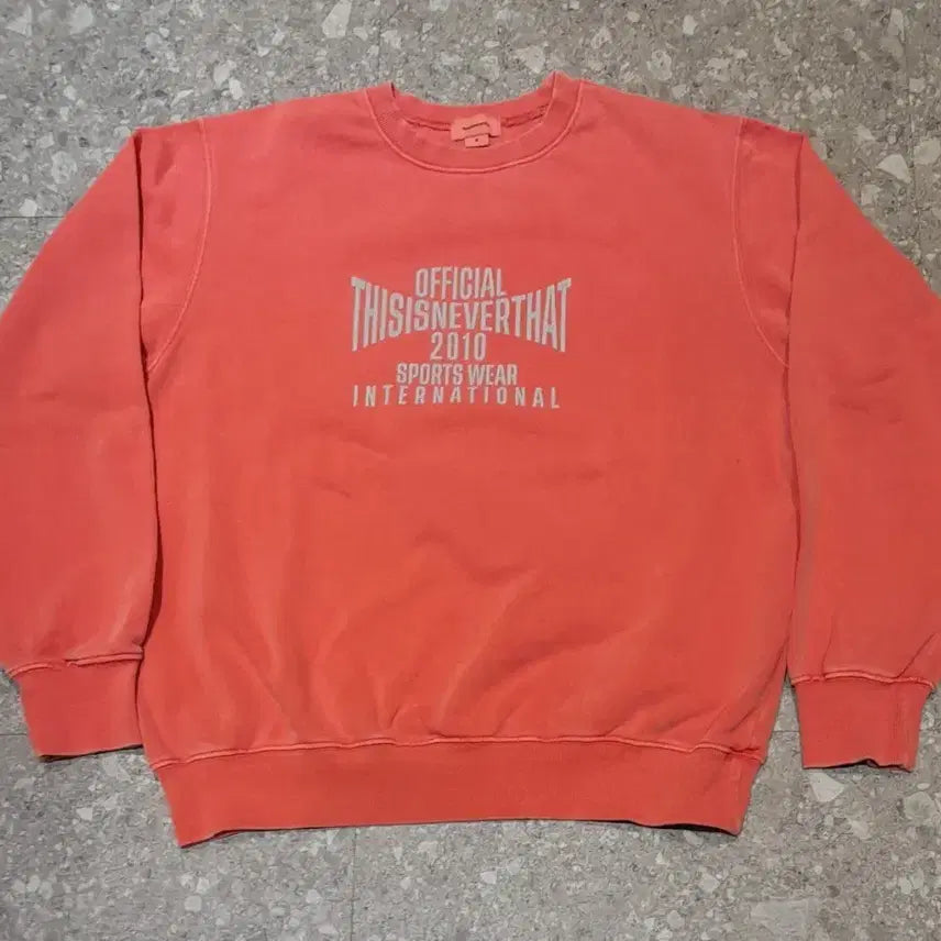 [BUNJANG] thisisneverthat Pigment Dyed Sweatshirt (M) / 디스이즈네버댓 피그먼트 다잉 스웻셔츠 (M)