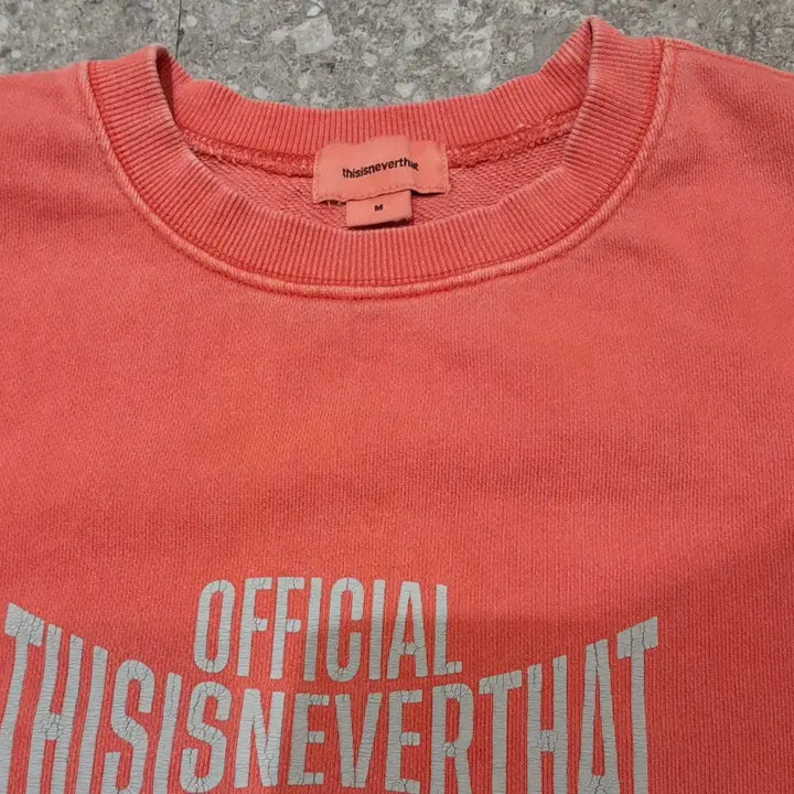 [BUNJANG] thisisneverthat Pigment Dyed Sweatshirt (M) / 디스이즈네버댓 피그먼트 다잉 스웻셔츠 (M)