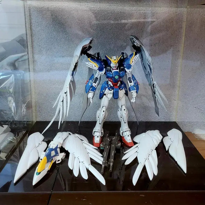 [BUNJANG] Bandai HIRM God Gundam &amp; Wing Zero EW Model Kit Bundle (4 Units) / 반다이 HIRM 갓건담. 윙제로 등 가조립 4기 일괄