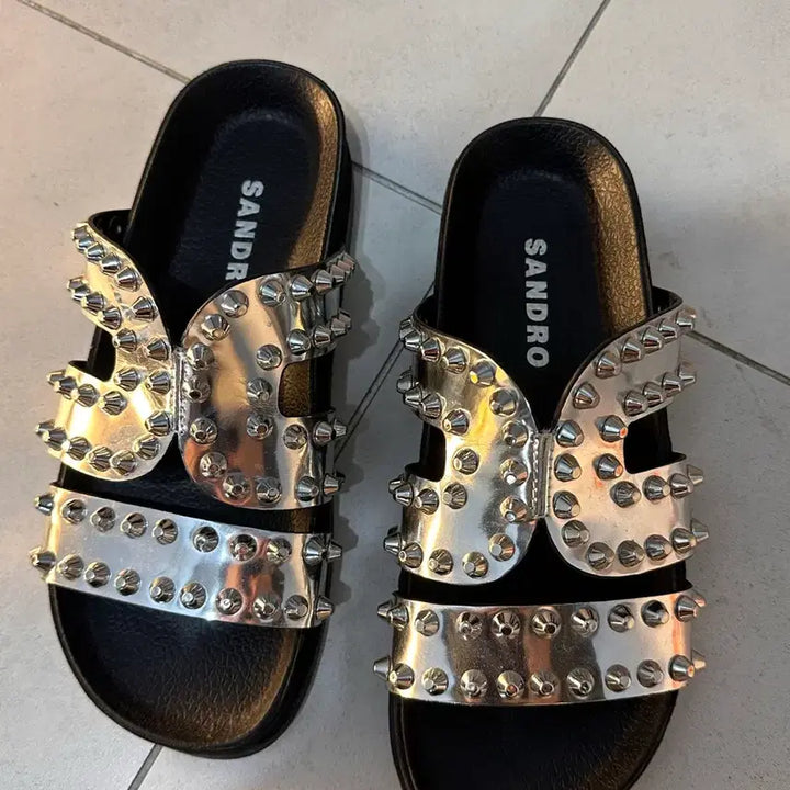 [BUNJANG] Sandro Studded Sandals / 산드로 샌들 sandro 신발 슬리퍼 스터드