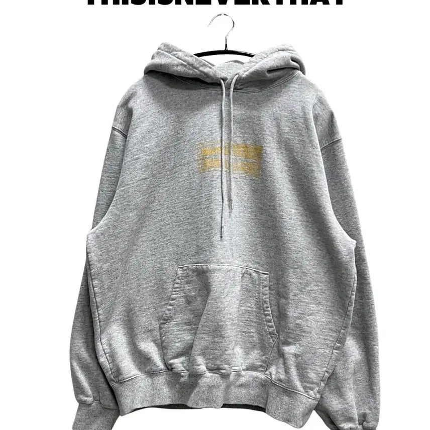 [BUNJANG] Thisisneverthat Printing Hoodie Light Grey L / (L) 디스이즈네버댓 프린팅 후드 티 라이트 그레이