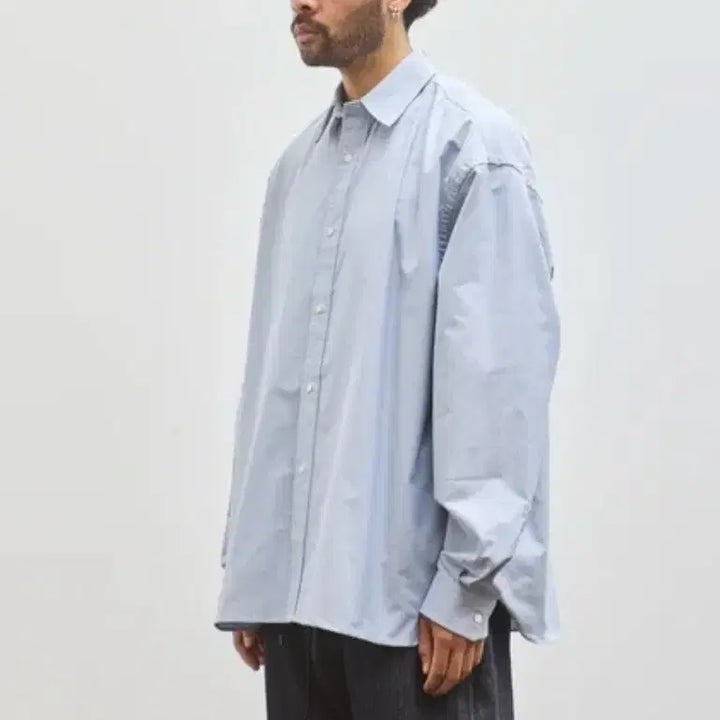 [BUNJANG] Sillage Oversized Fit Sky Blue Shirt / sillage 실라주 셔츠