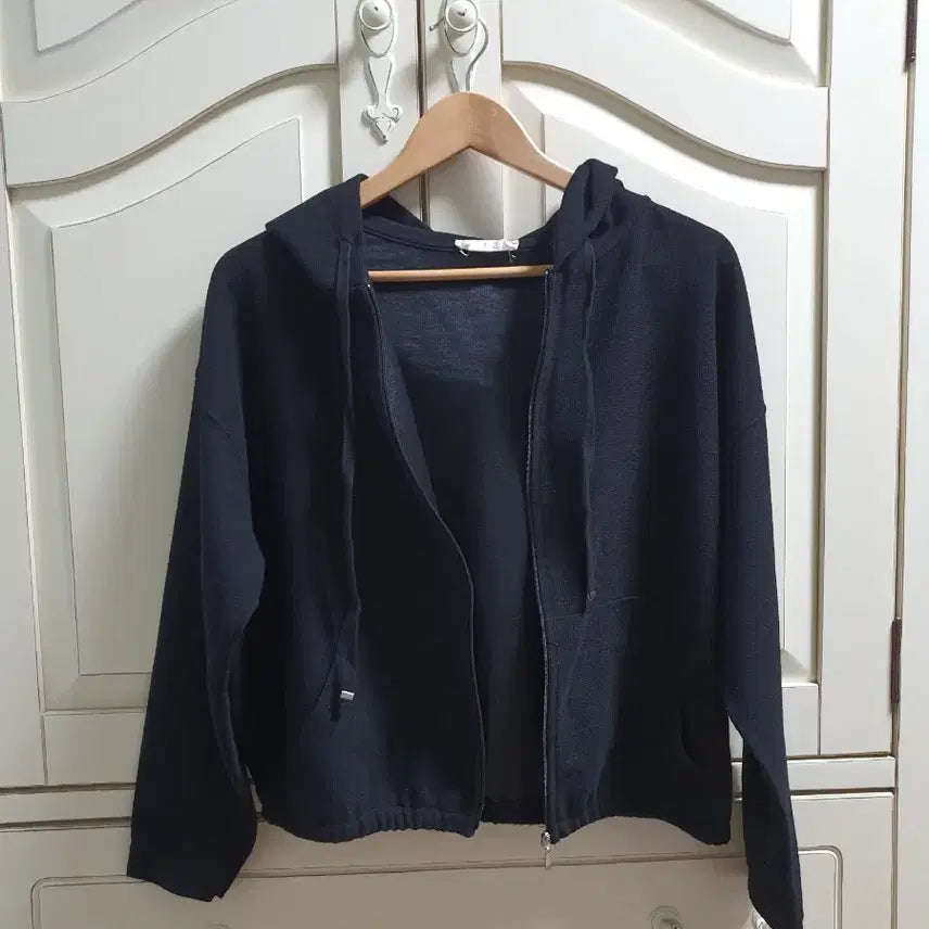 [BUNJANG] BR Brunch Hoodie Zip-up (Black) / br 브런치 후드 집업 (블랙)