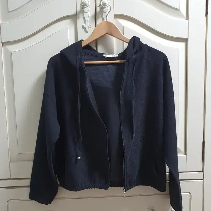 [BUNJANG] BR Brunch Hoodie Zip-up (Black) / br 브런치 후드 집업 (블랙)