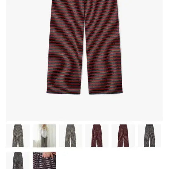 [BUNJANG] Marbling Stripe Pants Red / 마블링 스트라이프 팬츠 레드 새상품(텍)