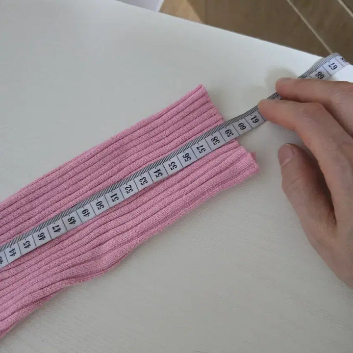[BUNJANG] Pink V-Neck Ribbed Knit Mini Dress / 핑크 브이넥 골지 니트 미니 원피스. 새상품