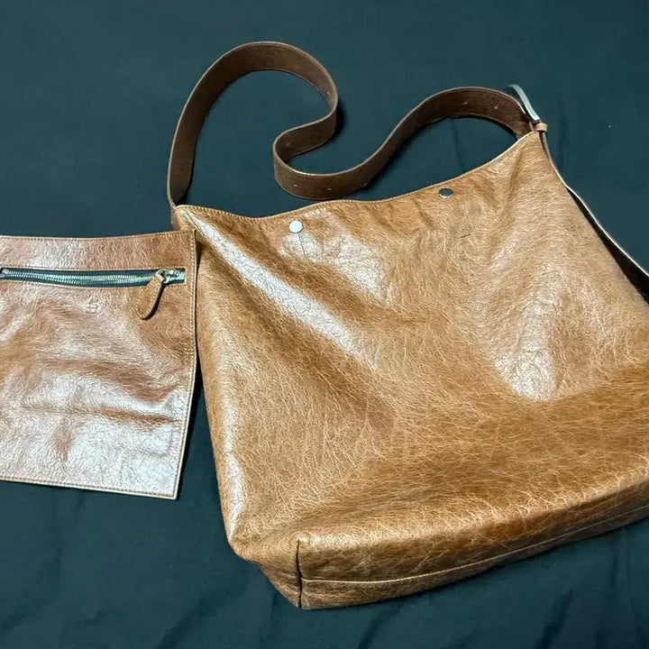 [BUNJANG] Minitmute Remood Large Shoulder Bag / 미닛뮤트 리무드 라지 L브라운