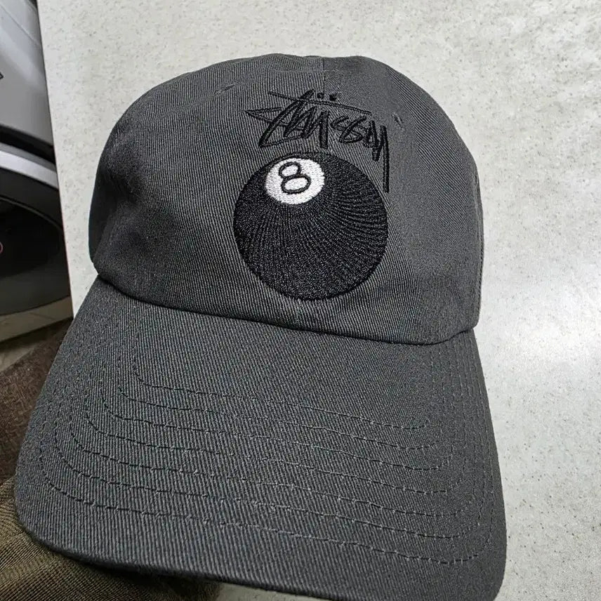 [BUNJANG] Stussy Stock 8 Ball Low Pro Cap Dark Grey / 택포)스투시 스탁 8볼 로우 프로 캡 다크 그레이