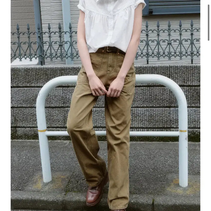 [BUNJANG] Kair Herringbone Pants (S) / 카이르 헤링본 팬츠 (s) 새상품