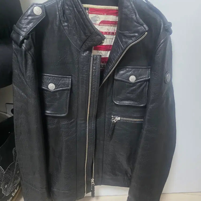 [BUNJANG] True Religion Leather Jacket / 트루릴리젼 양가죽 100~105