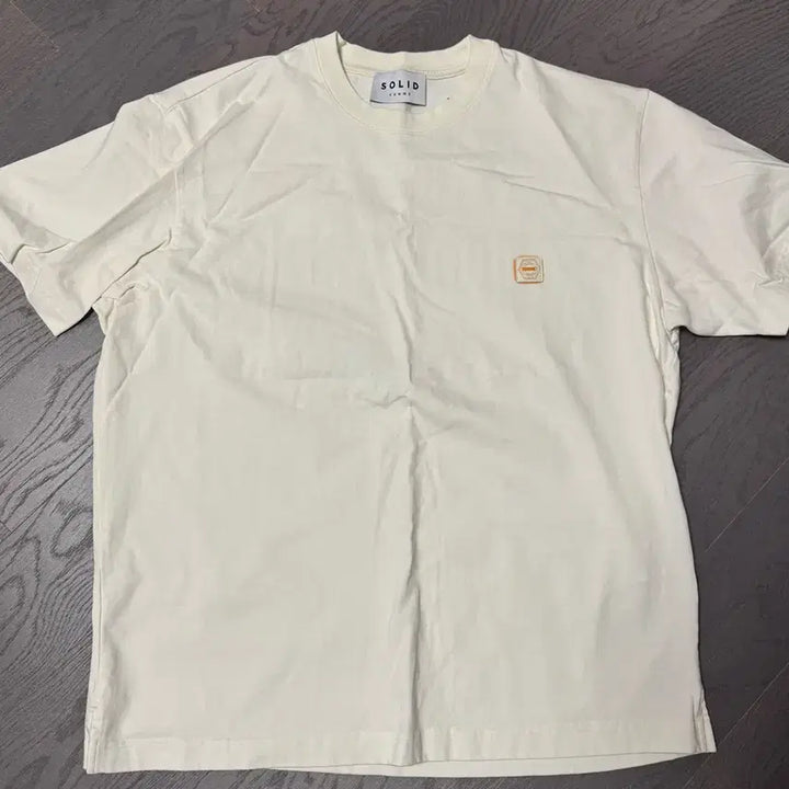 [BUNJANG] Solid Homme Beige Leserman Graphic T-Shirt / 솔리드옴므 베이지 레제르망 그래픽 티셔츠