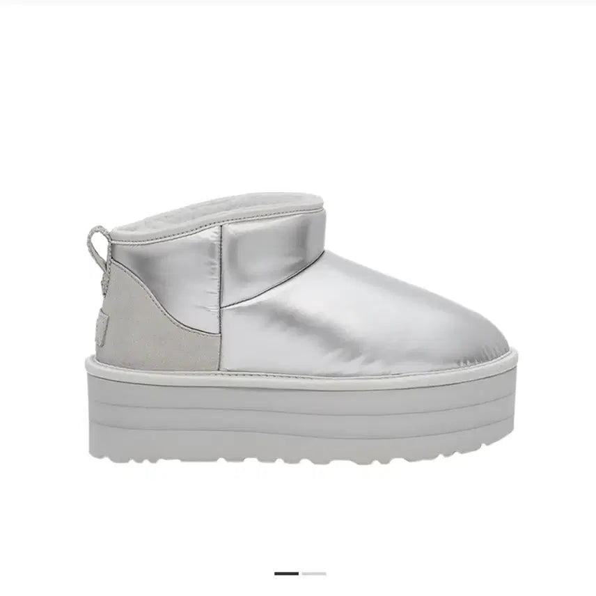 [BUNJANG] Ugg Ultra Platform High Shine Silver Boots / Ugg 어그 울트라 플랫폼 하이 샤인 실버 w8