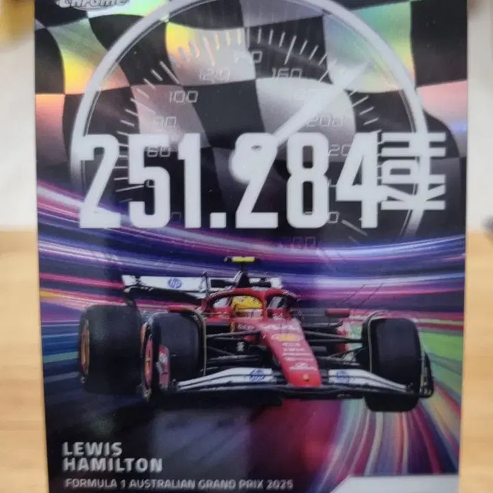 [BUNJANG] 2025 Topps Chrome Lewis Hamilton Insert Card / 2025 F1 탑스 크롬 루이스 해밀턴 인서트 카드