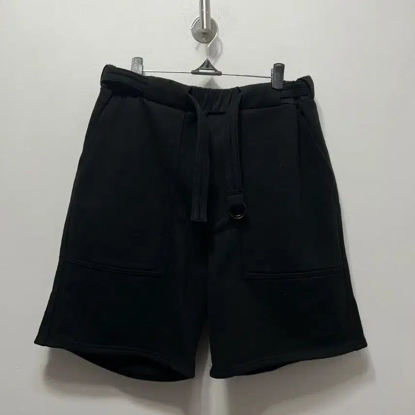 [BUNJANG] Black Cotton Training Shorts - Men&