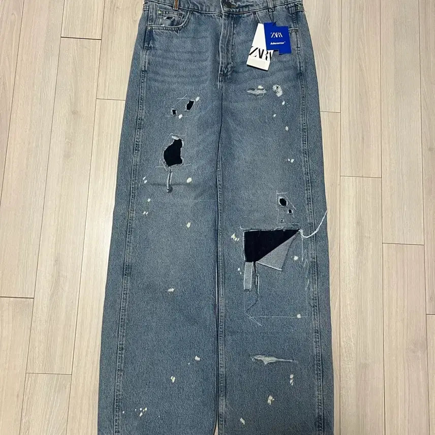 [BUNJANG] ZARA x ADER Error Patchwork Jeans Blue Size 36 / [36] 자라 x 아더에러 패치워크 진 블루
